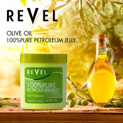 Revel Skin Care, Olive Oil 100% Pure Petroleum Jelly 300ml, Skin Care, Skin Protectant, Softens, Soothe, Moisturize